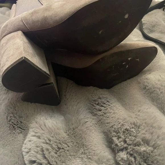 Cole Haan Women's Suede Ankle Boots - gray 8 - Picture 7 of 9